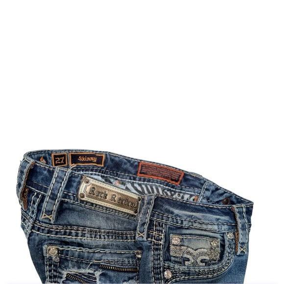 Rock Revival Nakita Distressed Embellished Jeans - Picture 4 of 10